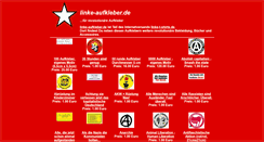 Desktop Screenshot of linke-aufkleber.de